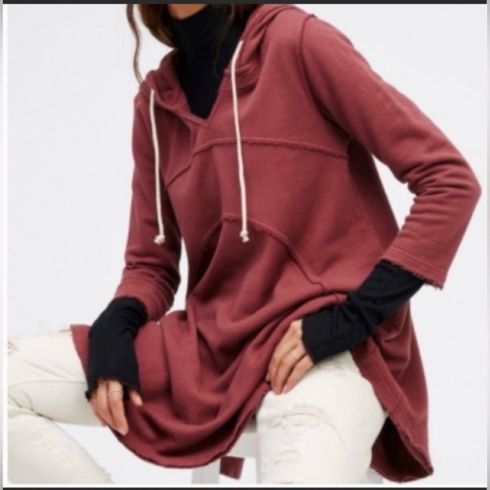free People Beach Luna hoodie sweat dress size XS